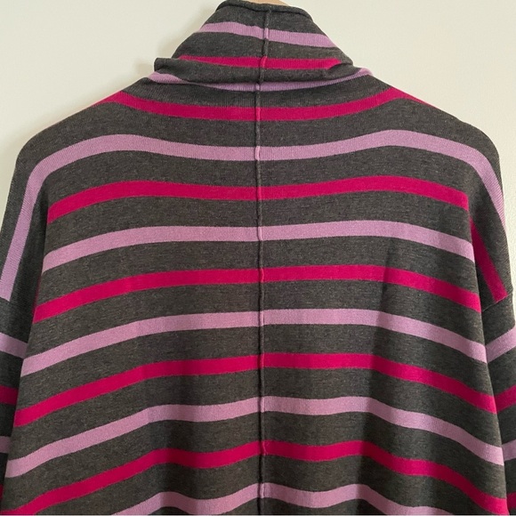DKNY Jeans Striped Cotton Cashmere Blend Funnelneck Sweater Size XL - Picture 10 of 12